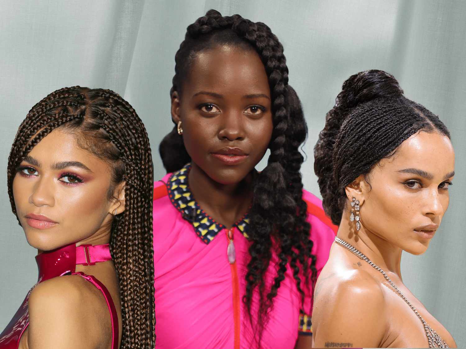 celebrity Braids in Hair