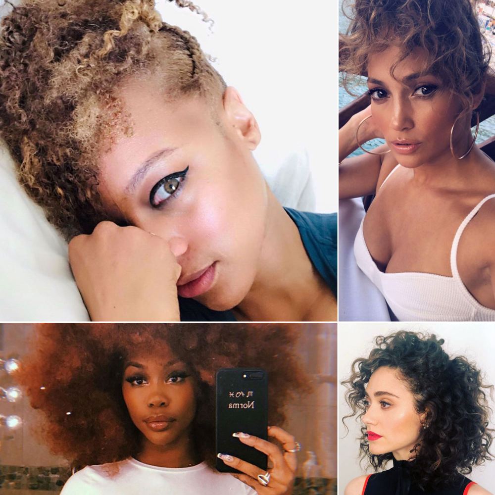 celebrity Curly Hair Hairstyle