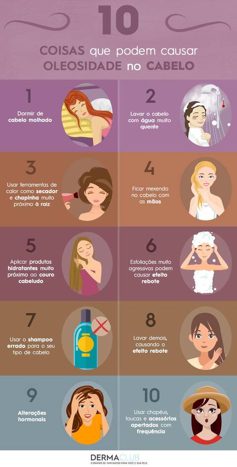 Cabelos Oleosos Dicas