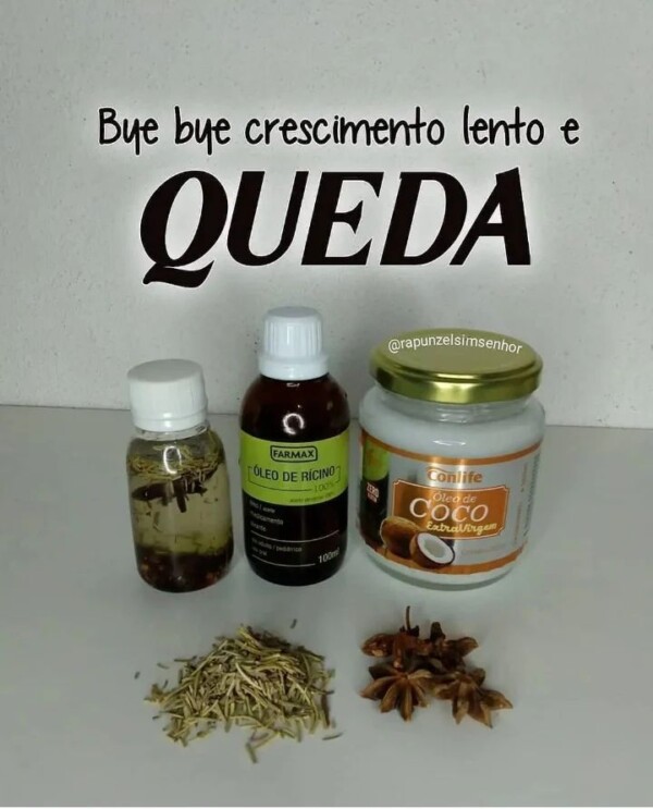 DIY de Óleo Capilar de Crescimento