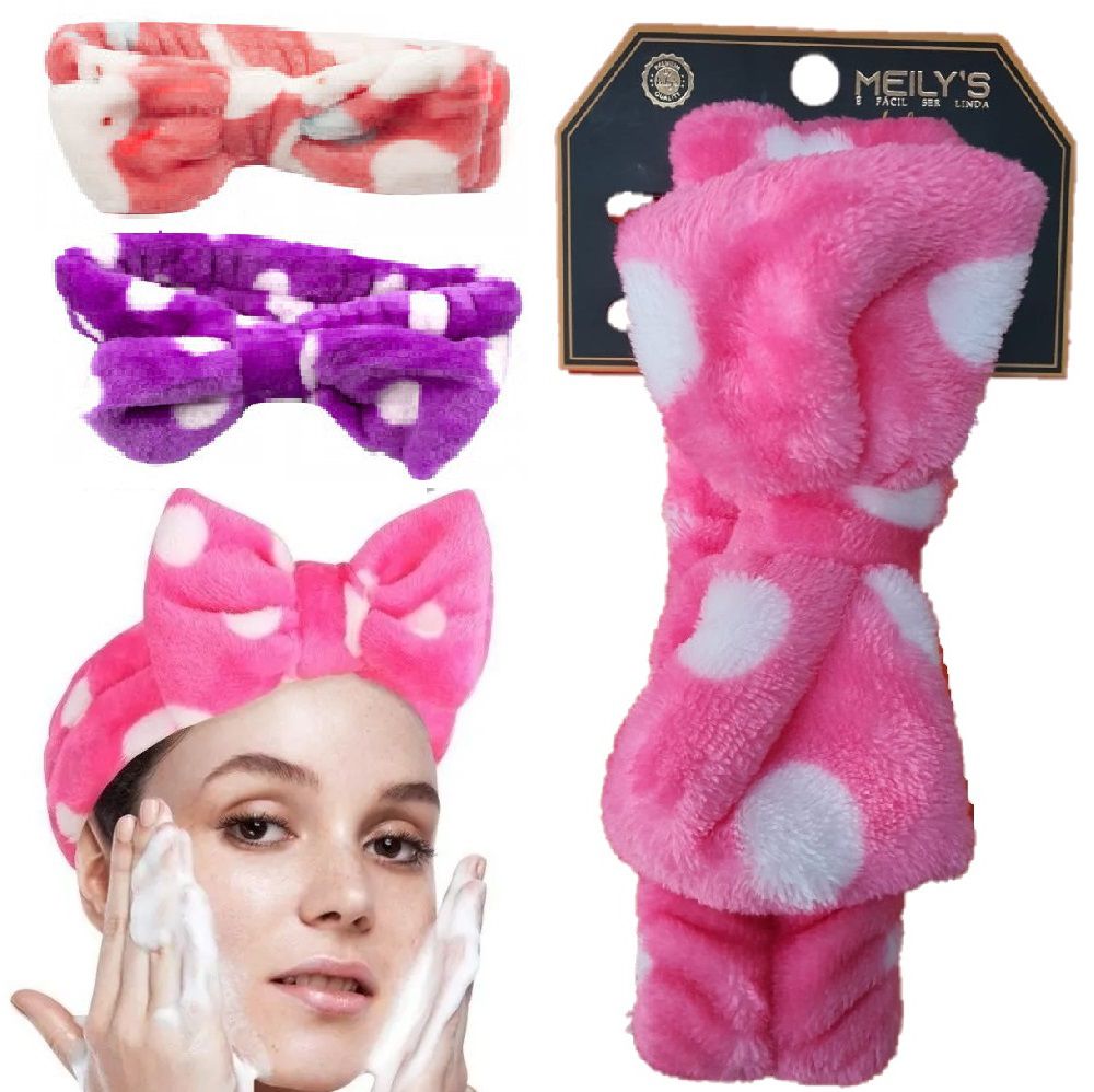 Faixa de Cabelo para Maquiagem e Skin Care F23 Atacado Revenda - Distribuidora JCF - Fornecedor de Maquiagem em Atacado, Cosméticos em Atacado, Distribuidora Ruby Rose Atacado
