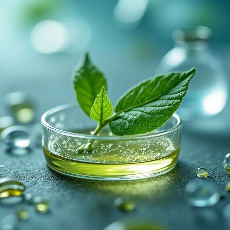 Ação antifúngica e antibacteriana do óleo de melaleuca em laboratório.