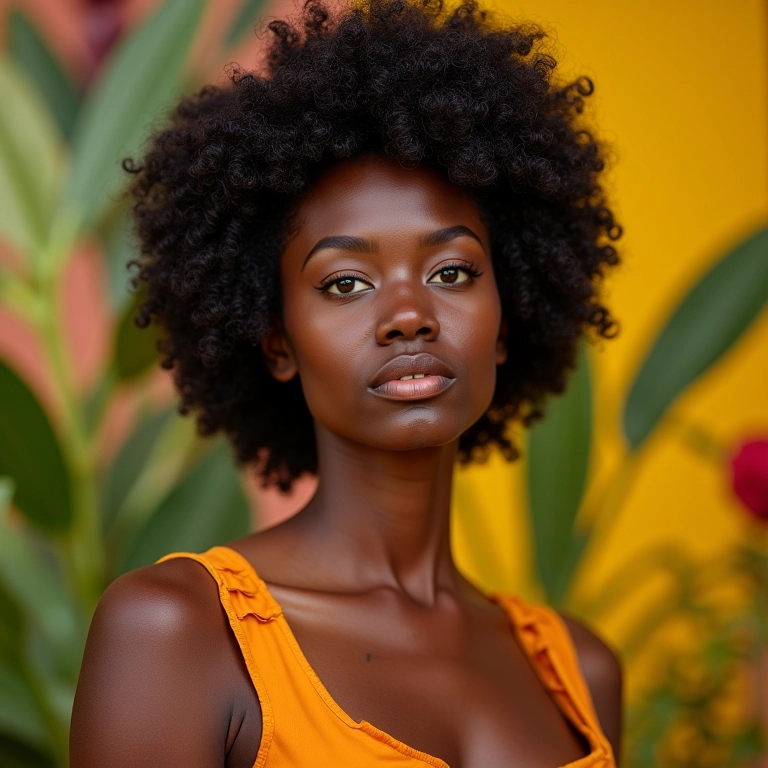 Afro puff com aplique, volume e comprimento extras.