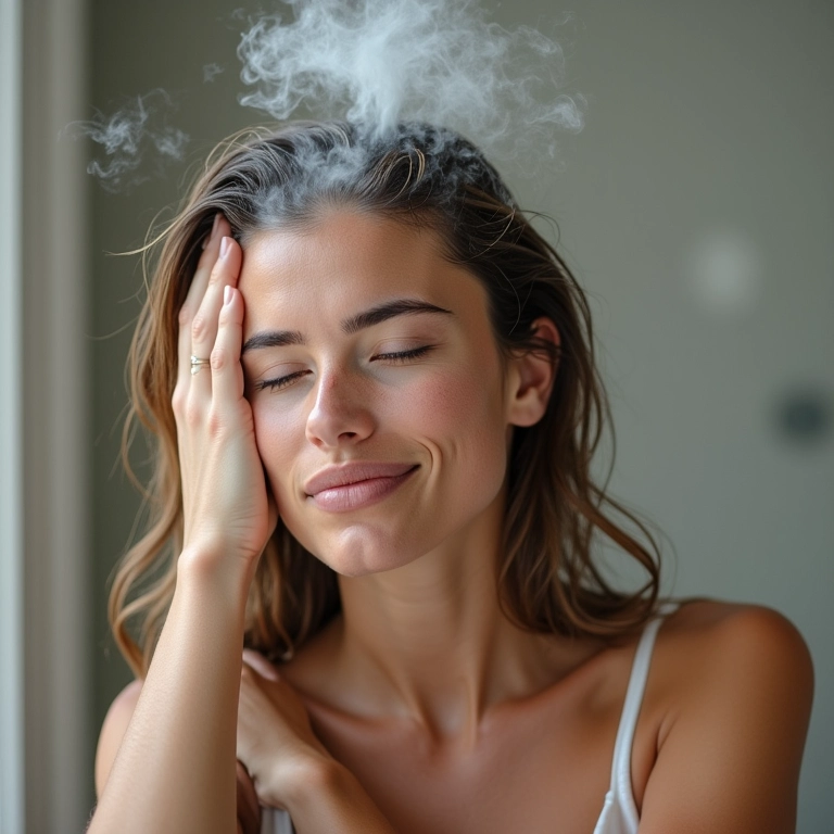 Água quente danificando o cabelo durante a lavagem.