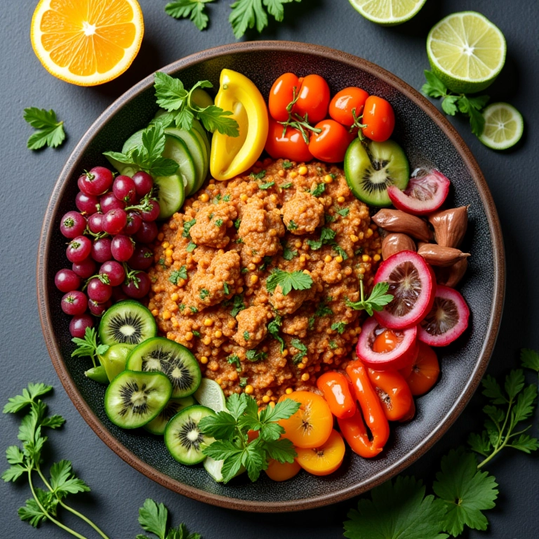Alimentação saudável para cabelos fortes.