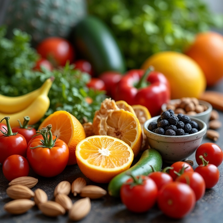 Alimentação saudável para fortalecer o sistema imunológico e combater a foliculite.