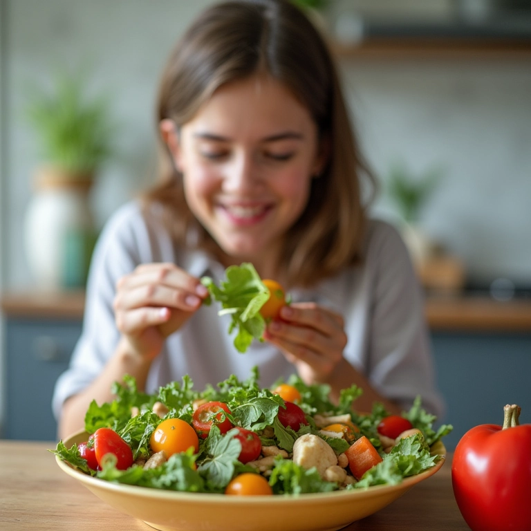 Alimentação saudável para um cabelo desembaraçado.