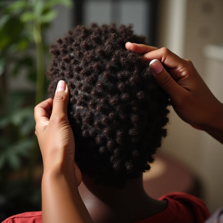 Aplicação de cera capilar para brilho e durabilidade em cabelo saudável.