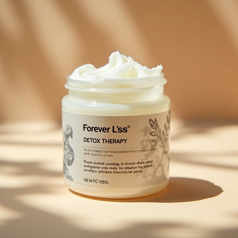 Aplicação do Esfoliante Capilar Detox Therapy Forever Liss no couro cabeludo.