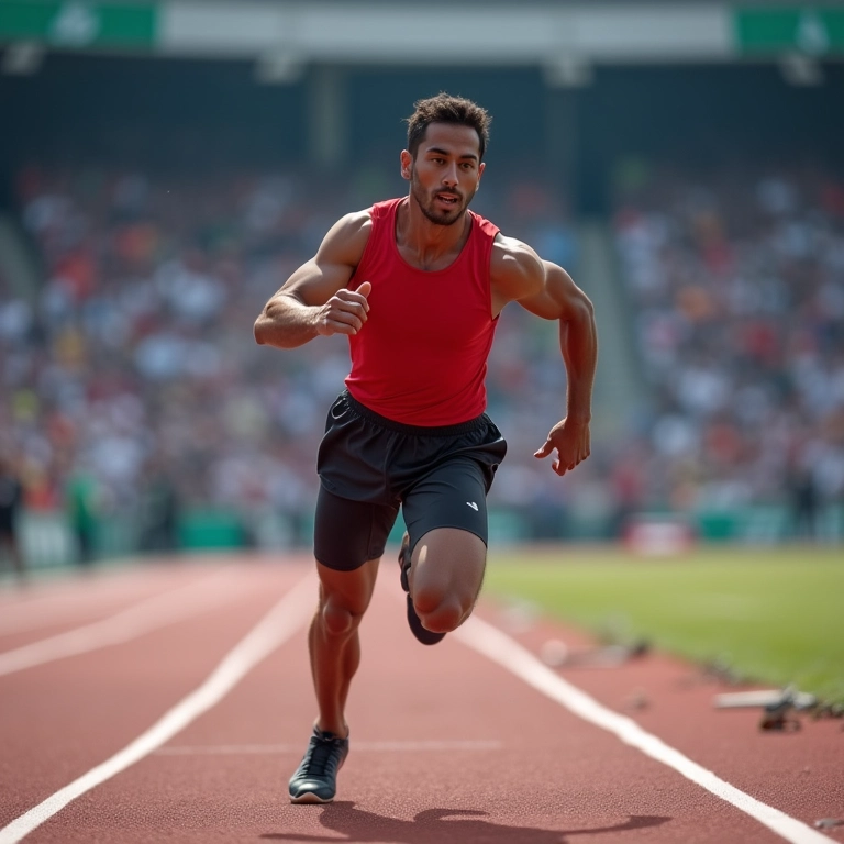 Atleta correndo: elasticidade para alcançar objetivos.