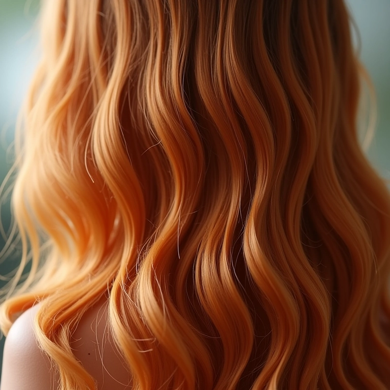 Cabelo brilhante e saudável após o uso de vinagre de maçã.