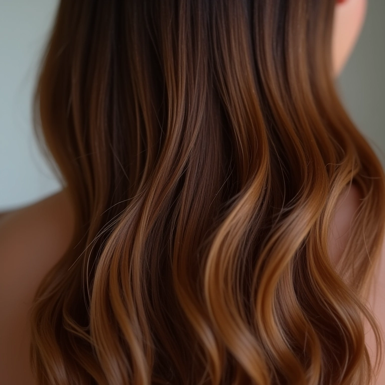 Cabelo brilhante e saudável após tratamento de acidificação capilar.