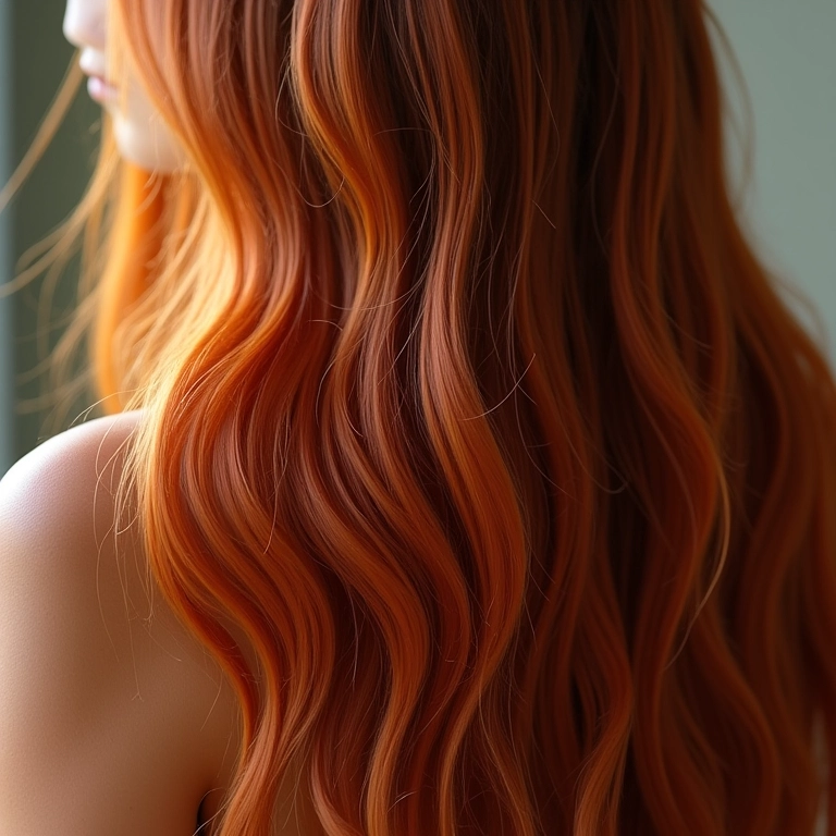 Cabelo brilhante e saudável após usar reparador de pontas.