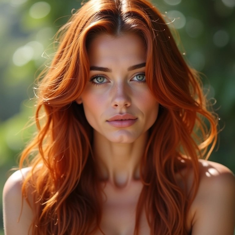 Cabelo caramelo acobreado para amantes do ruivo.