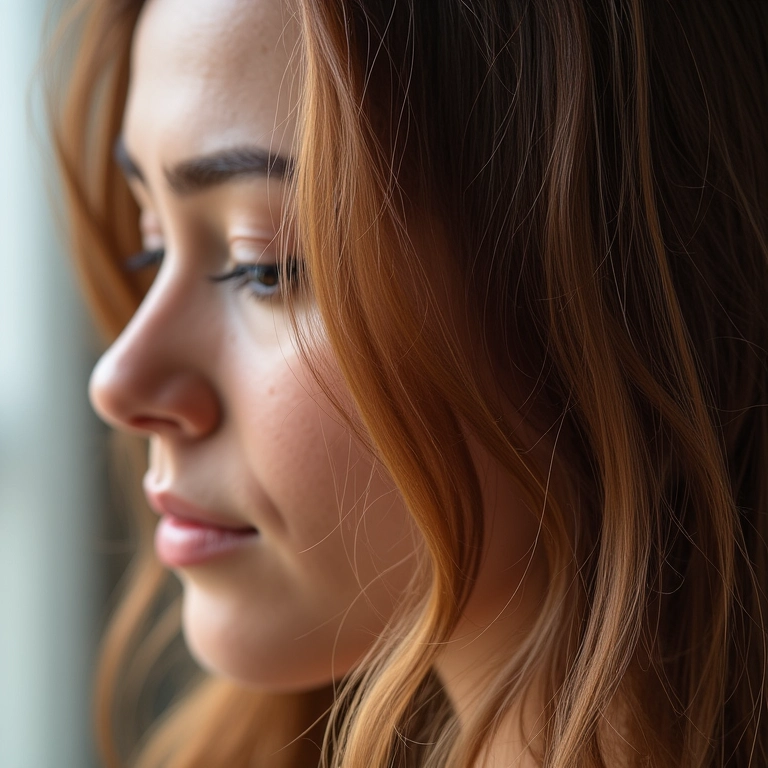 Cabelo fino ganhando volume com protetor térmico Truss.