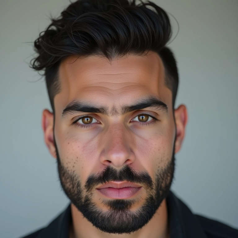Cabelo masculino modelado com pomada de efeito matte.