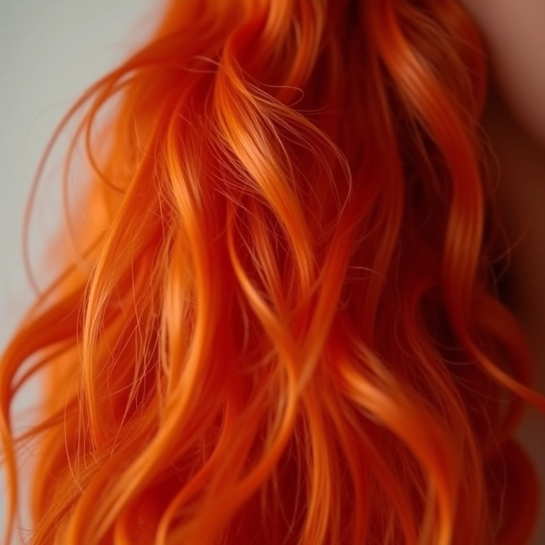 Cabelo ruivo natural saudável