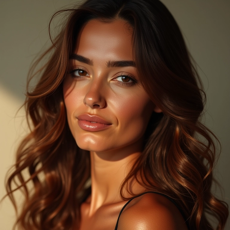Cabelo saudável e brilhante de mulher brasileira após usar ampola capilar.