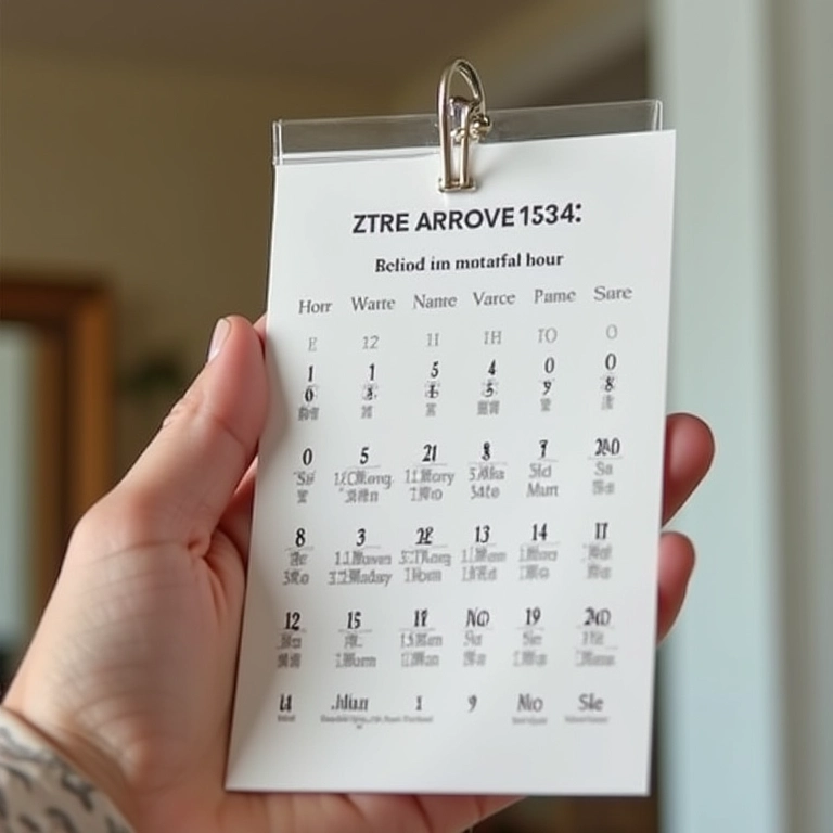 Calendário marcando a frequência ideal de uso de ampolas capilares.