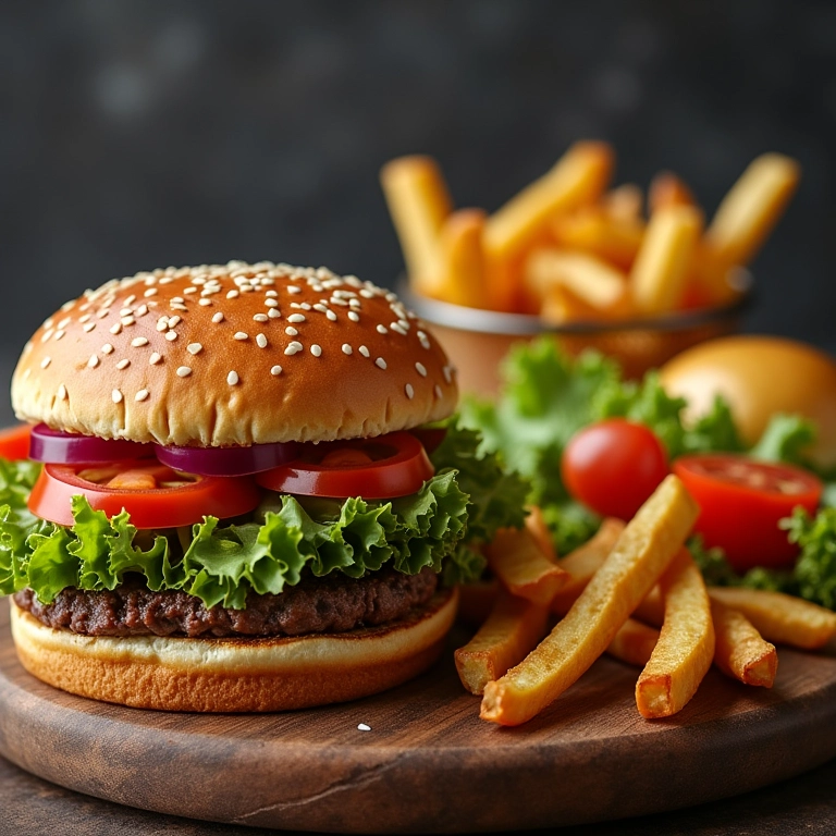 Comparativo entre alimentação saudável e desequilibrada, influenciando a saúde do couro cabeludo.
