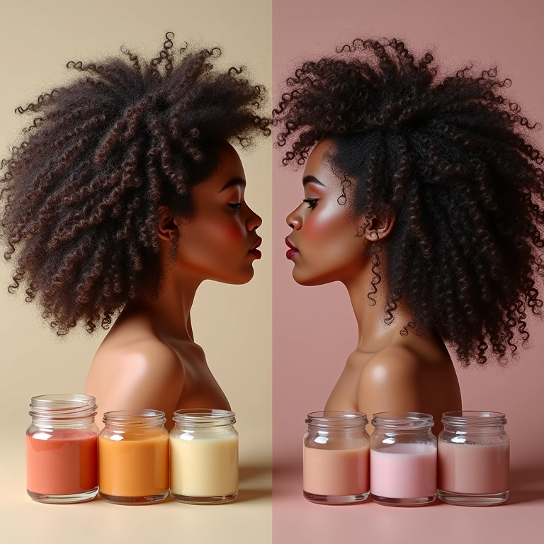 Comparativo visual entre gelatina capilar e gel fixador.