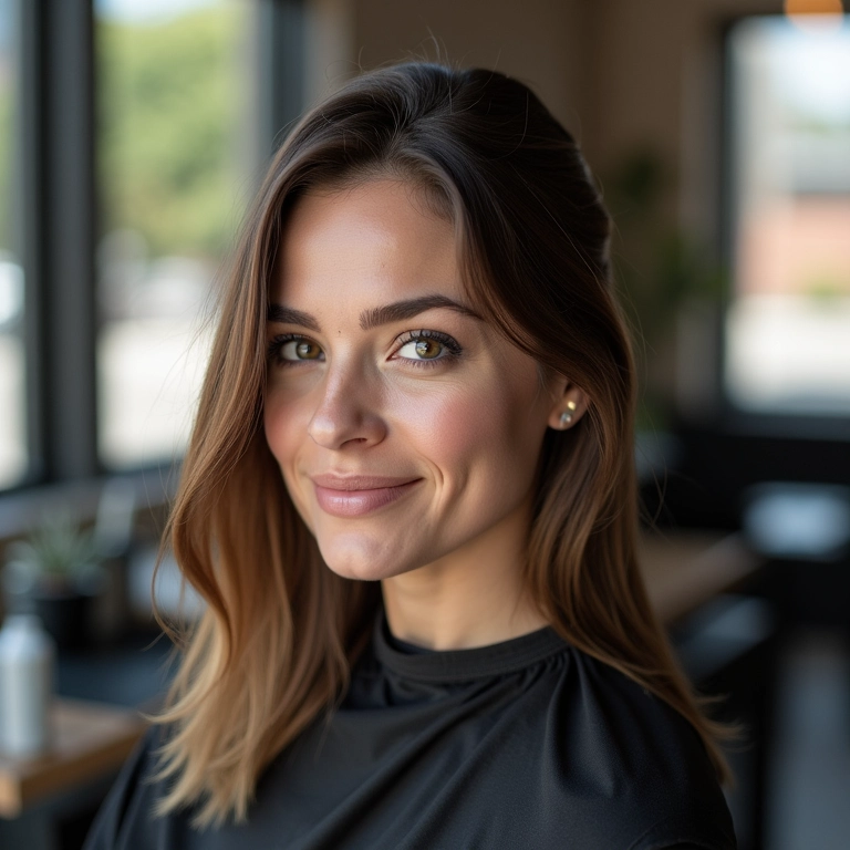Corte com navalha em cabelo liso para textura.