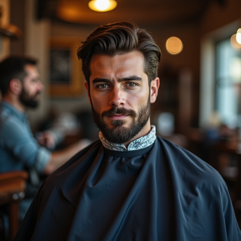 Corte com navalha masculino para estilo.