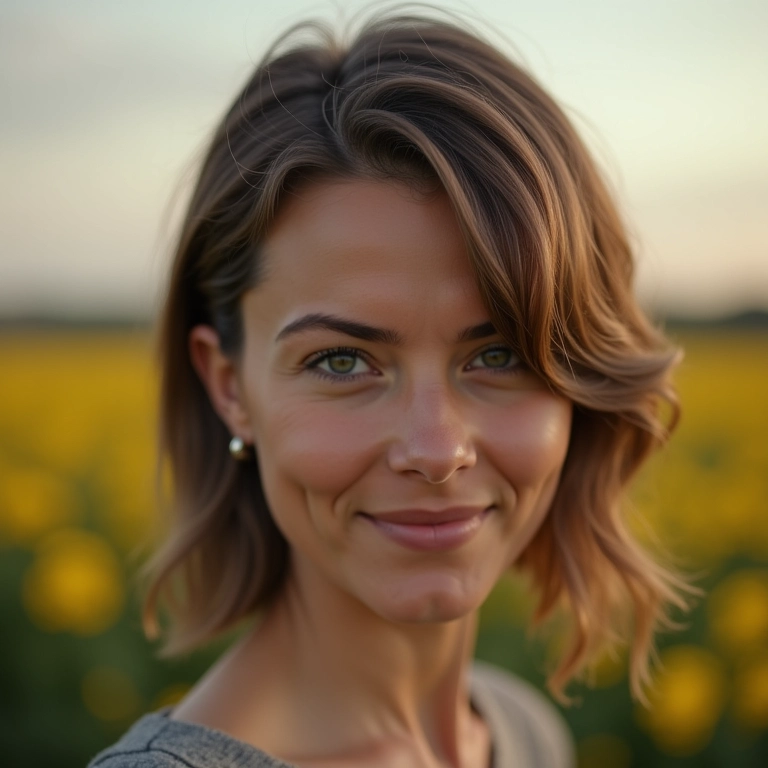 Corte de cabelo em camadas sutis para dar movimento aos fios.