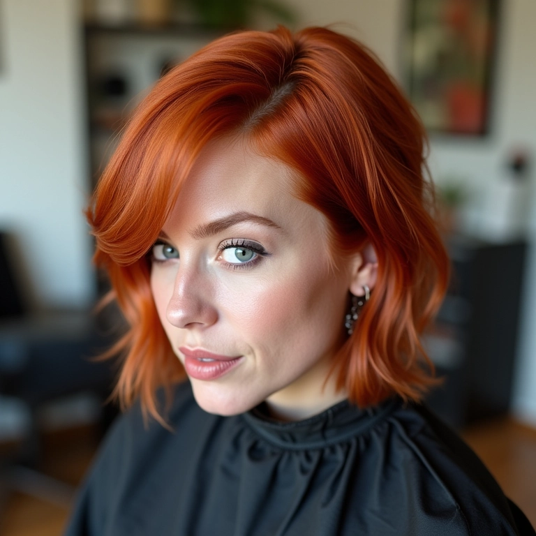 Corte de cabelo para ruivo natural