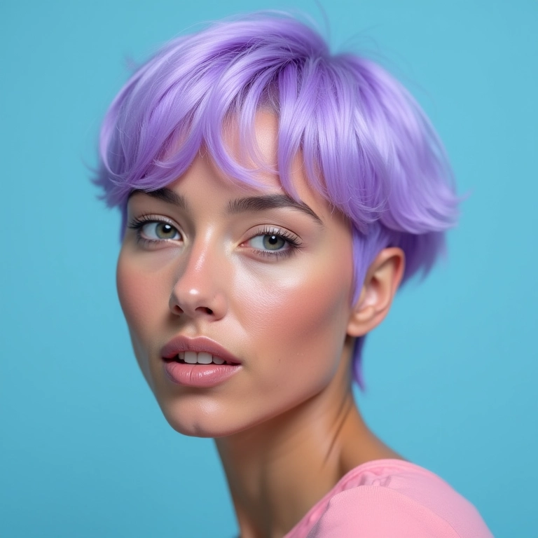 Corte de cabelo sorvete curto em mulher brasileira.