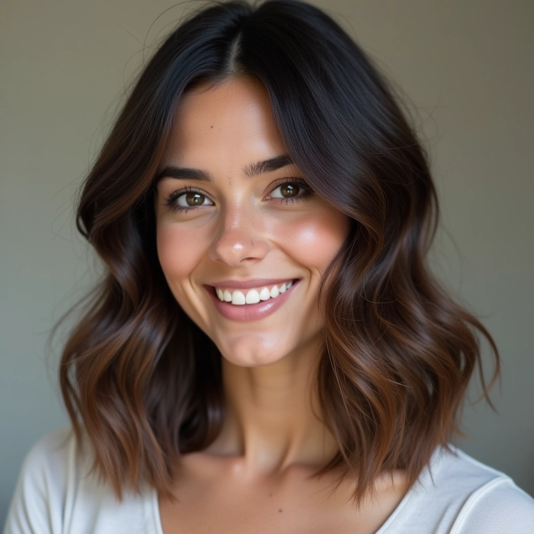 Corte degradê controlando o volume de cabelos grossos.