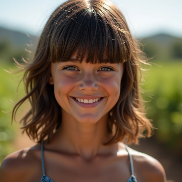 Corte degradê harmonizado com franjas.