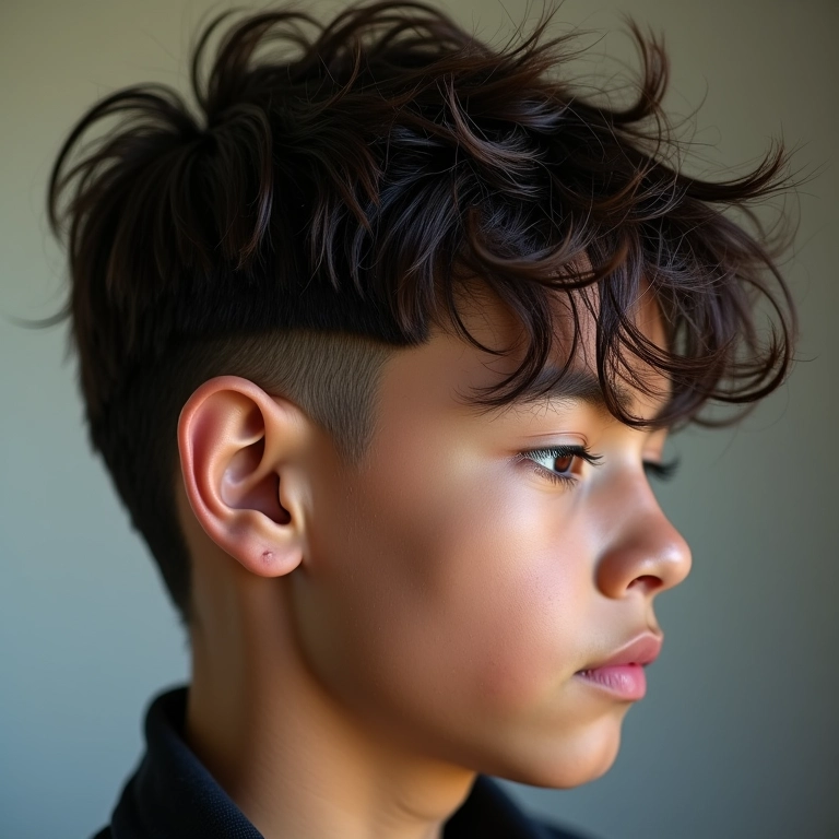 Corte shag com textura e visual moderno e despojado.