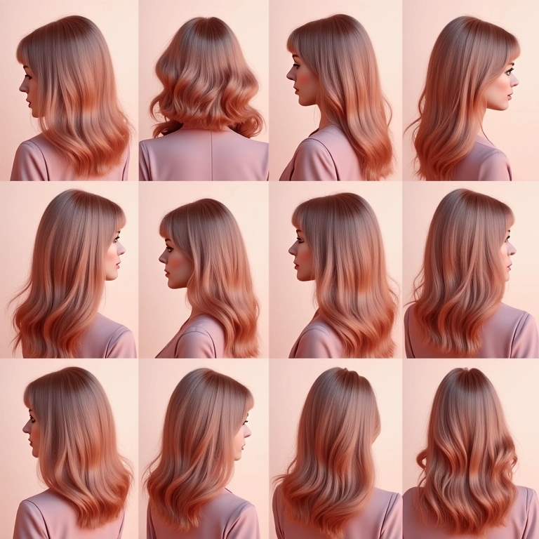 Cortes de cabelo rose gold.