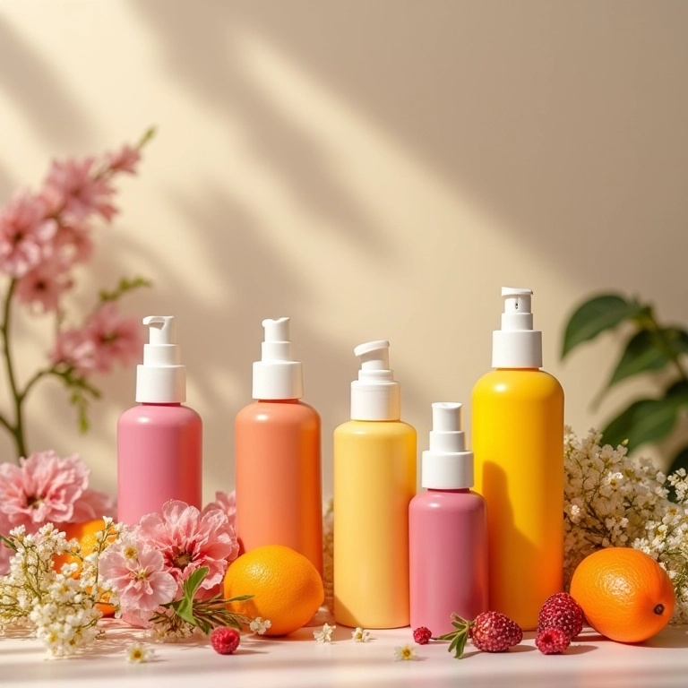 Fragrâncias de cremes para cabelo ondulado.