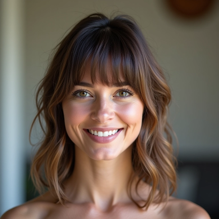 Franja desfiada com corte navalha, visual moderno e estiloso.