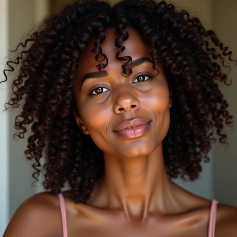 Gel com óleo de coco para definição de cachos.