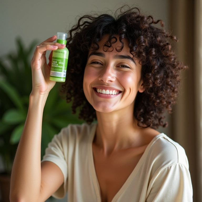 Gel de babosa (aloe vera) para cachos definidos.