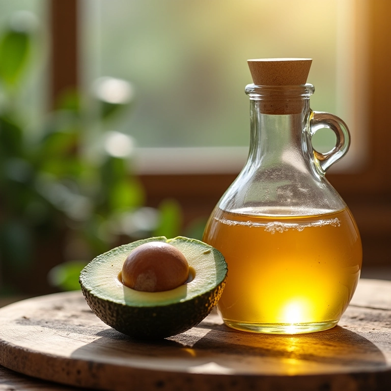 Ingredientes naturais para receita caseira de condicionador reparador.