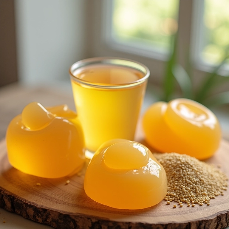 Ingredientes para fazer gelatina capilar caseira.