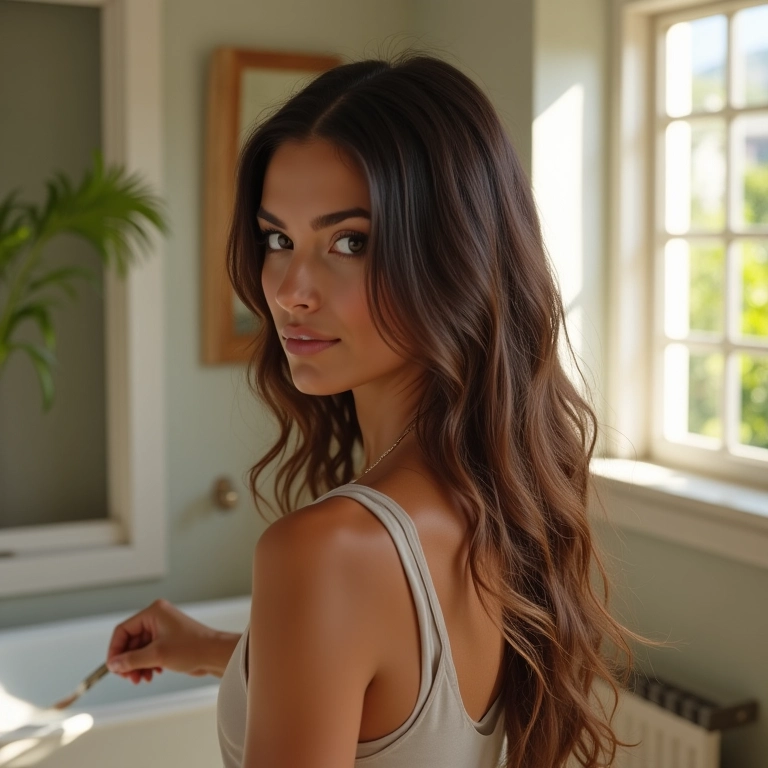 Leave-in como finalizador para cabelo ondulado.