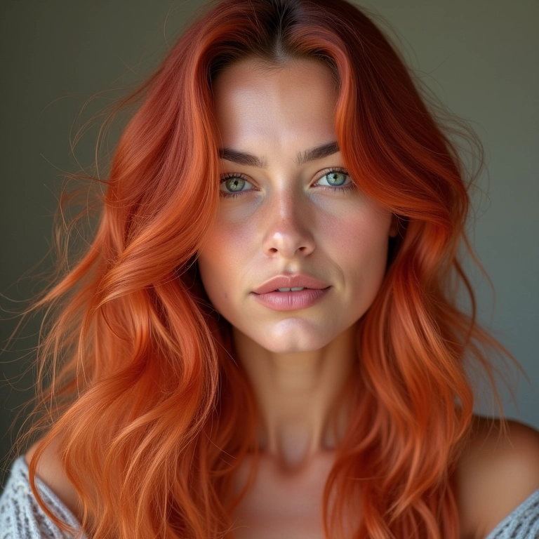 Maquiagem para cabelo rose gold.
