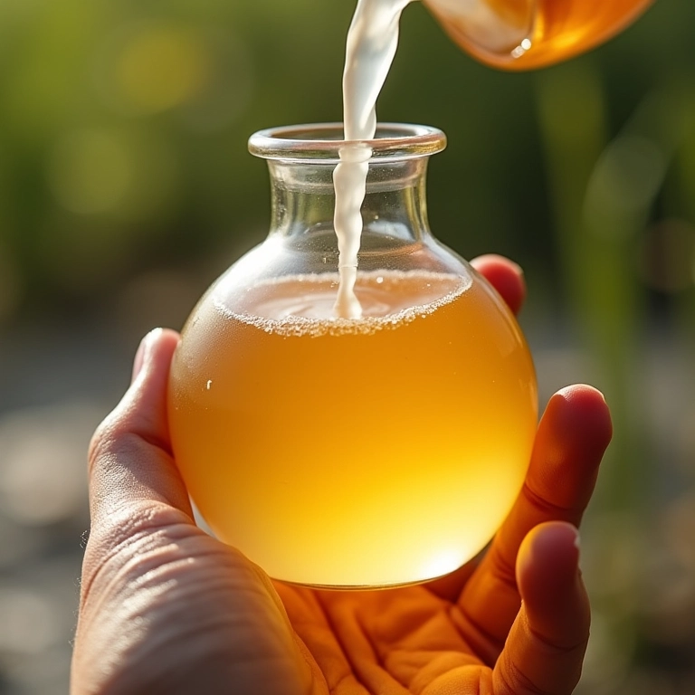 Mistura de glicerina vegetal e soro fisiológico para hidratação capilar.