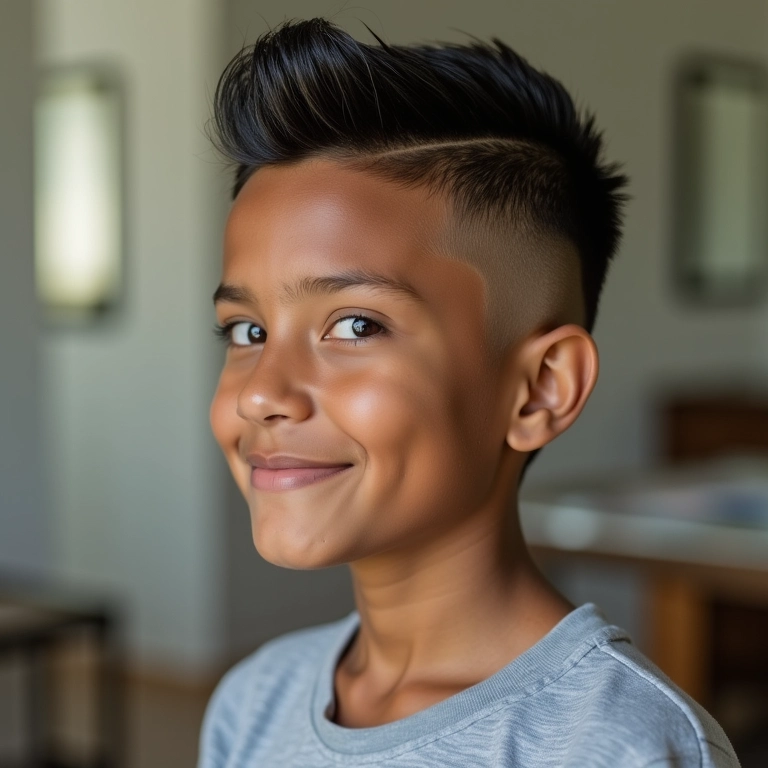 Mohawk curto: praticidade e estilo no dia a dia.