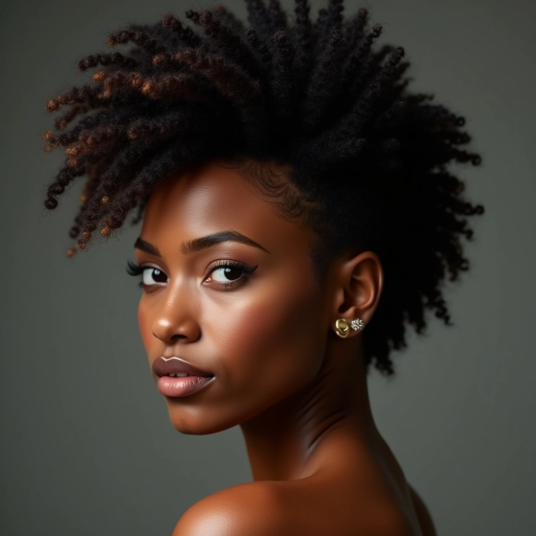 Mohawk para cabelos cacheados: valorize seus cachos.