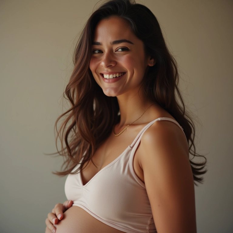 Mudanças hormonais na gravidez e seus efeitos no cabelo.