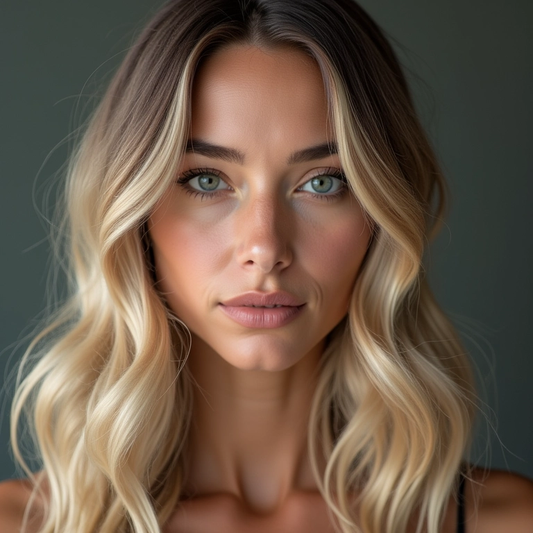 Mulher aplicando Casting Creme Gloss em cabelo com química, sem preocupações.