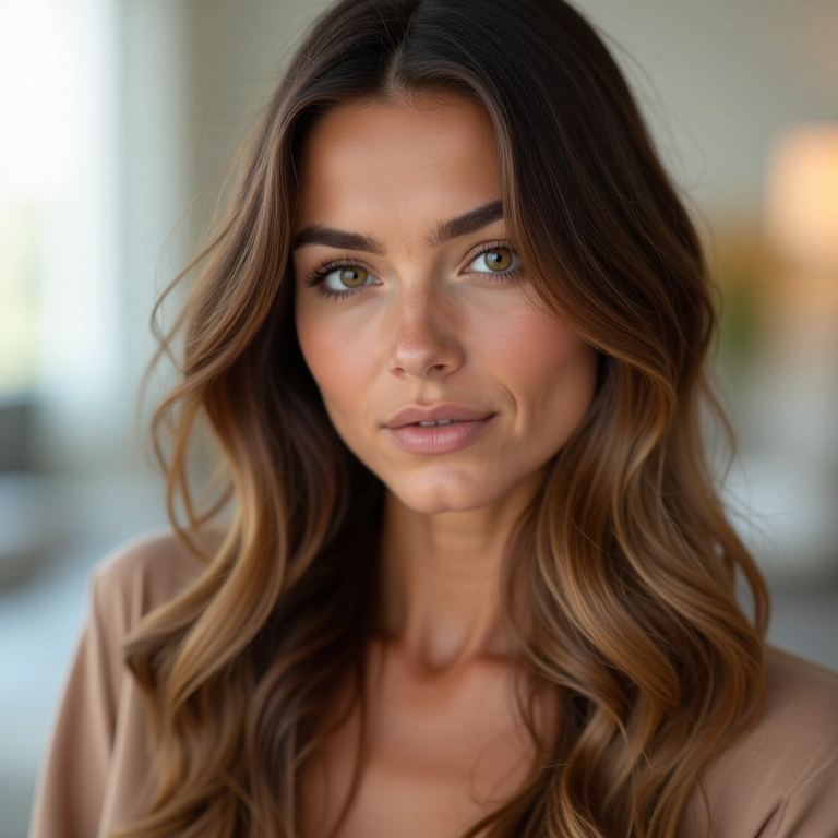 Mulher aplicando condicionador nutritivo leave-in.