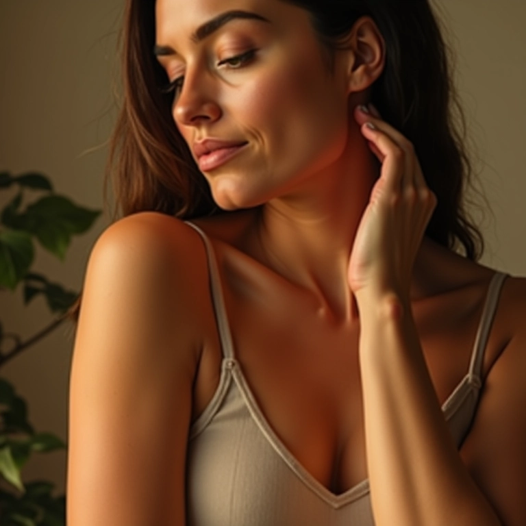 Mulher fazendo umectação capilar com óleo vegetal.