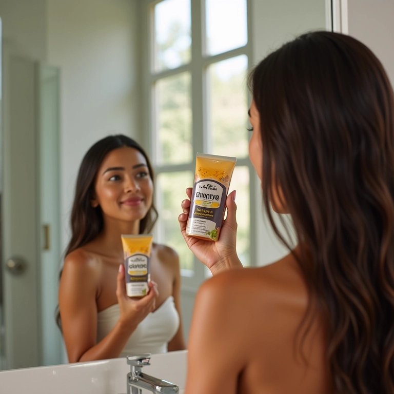 Mulher lavando o cabelo com shampoo Elseve Longo dos Sonhos.